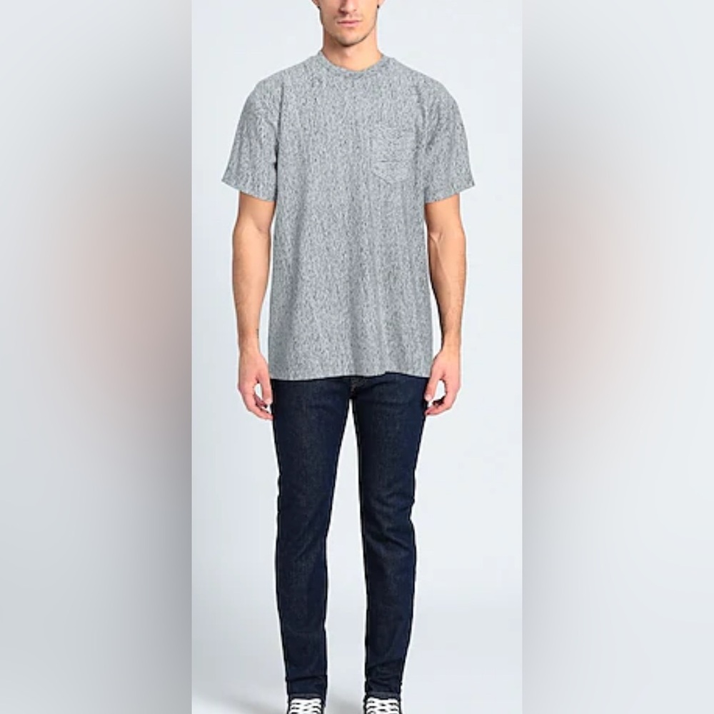 John Elliot Campus‎ Pocket Tee Vintage Gray Size 3 or Size Large Black Speckle